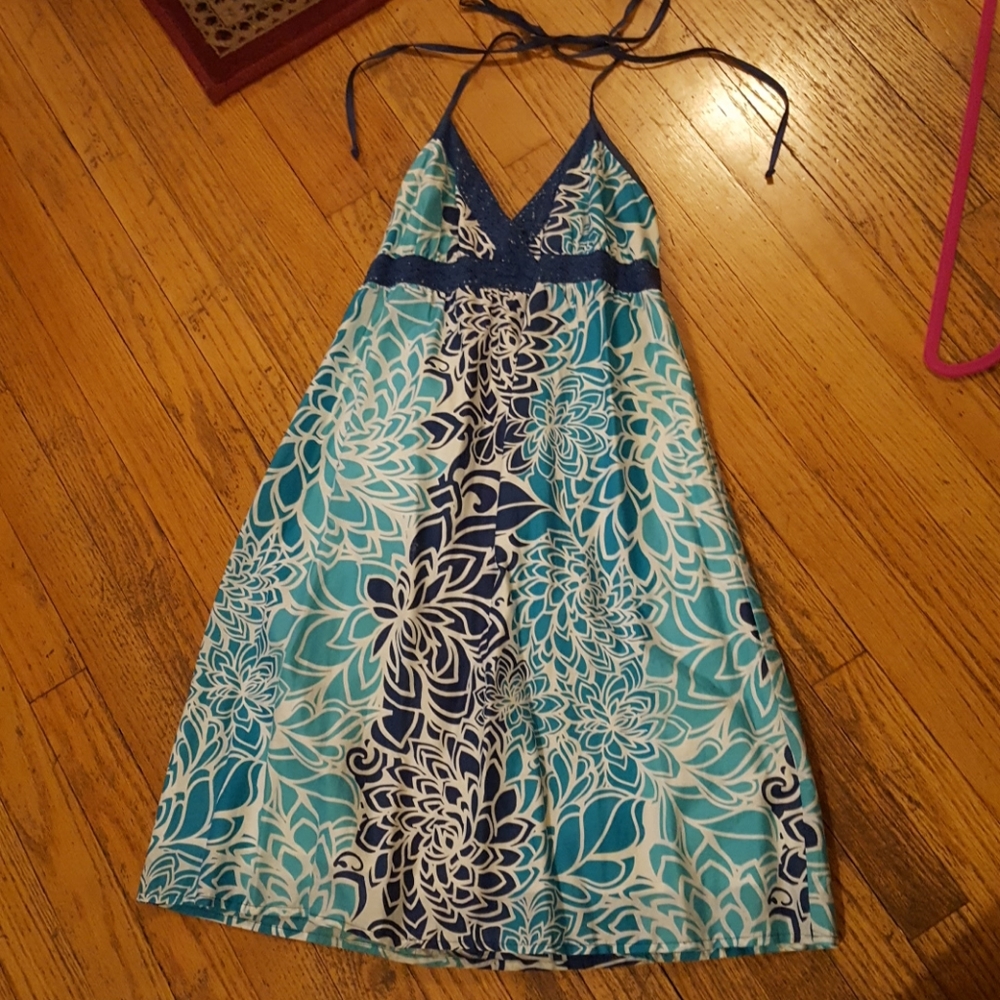 Backless/No Straps only Strings Summer Dress